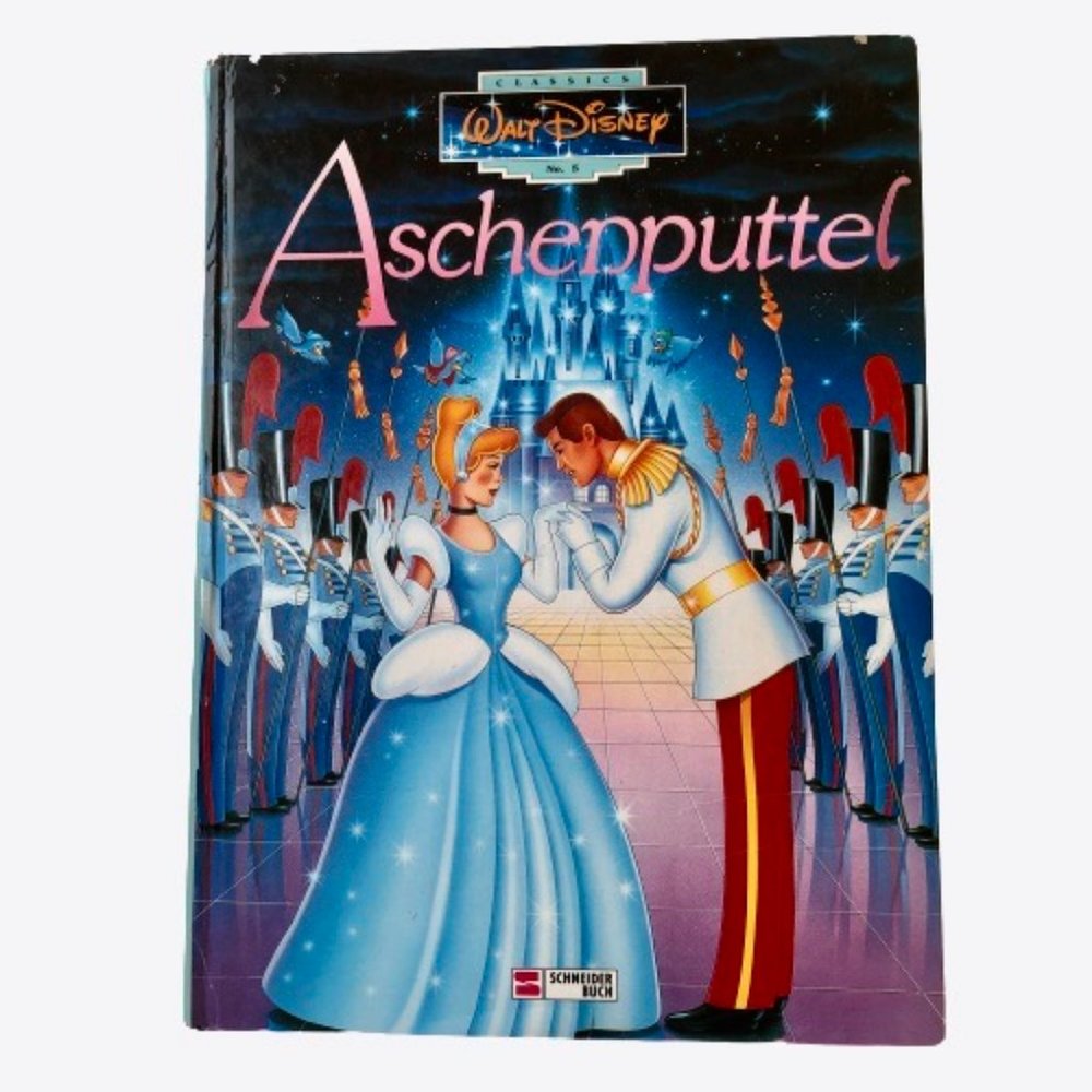 Walt Disney Cinderella Book in GERMAN Hard Cover